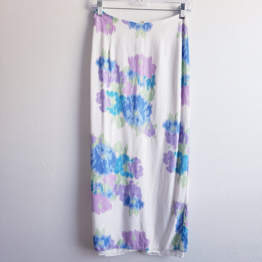 SABO Floral Lined Maxi Skirt